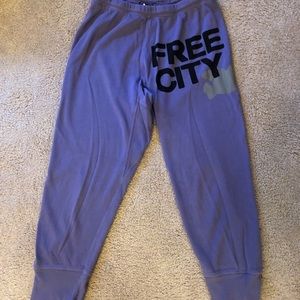 Free City Purple Joggers - Size S